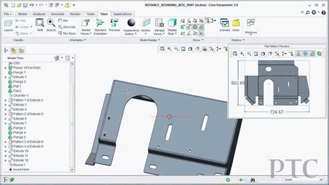 creo sheet metal drawing pdf|creo practice sheet metal models.